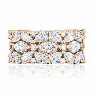 East West Marquise and Pear Mosaic Band