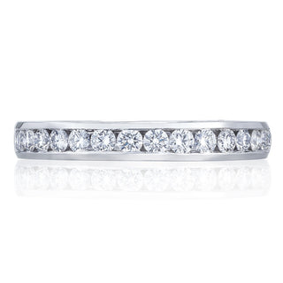 Channel Set Wedding Band