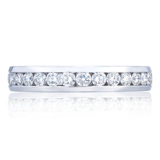 Channel Set Wedding Band