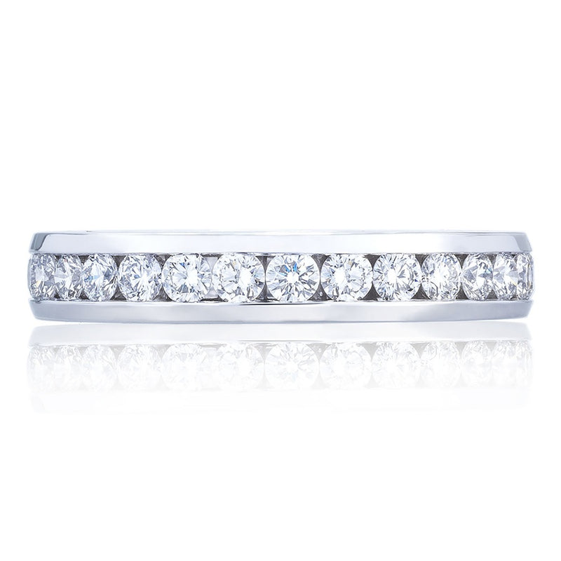 Channel Set Wedding Band