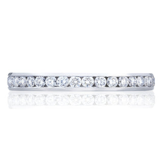 Channel Set Wedding Band