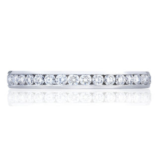 Channel Set Wedding Band