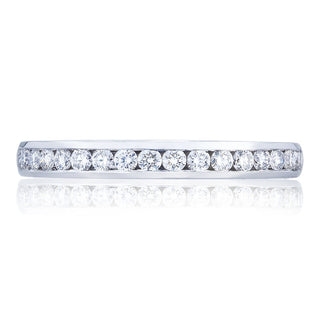 Channel Set Wedding Band