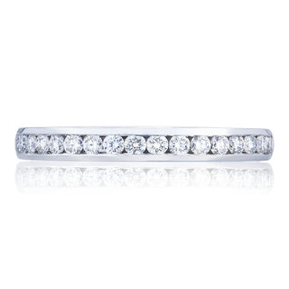 Channel Set Wedding Band