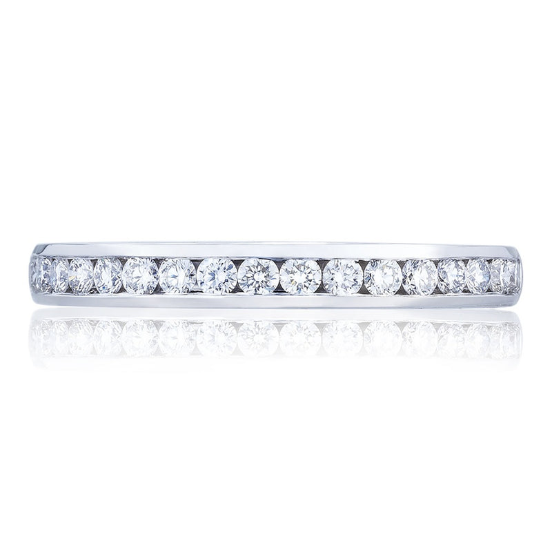 Channel Set Wedding Band