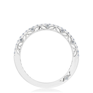 French Pavé Diamond Wedding Band