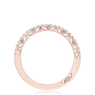 French Pavé Diamond Wedding Band