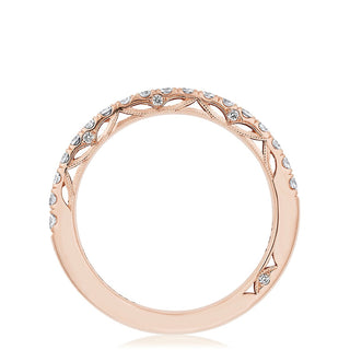 French Pavé Diamond Wedding Band