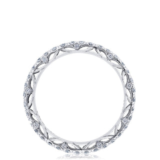French Pavé Diamond Wedding Band