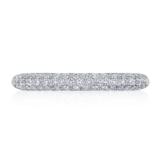 Triple Row Pavé Wedding Band