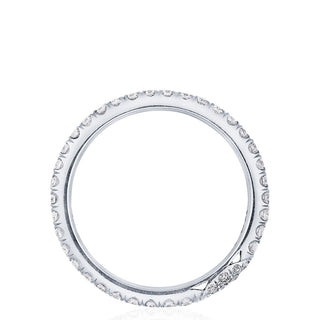 Single Row Pavé Wedding Band