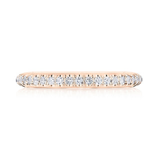 Single Row Pavé Wedding Band