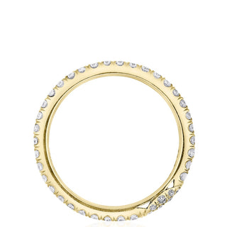 Single Row Pavé Wedding Band