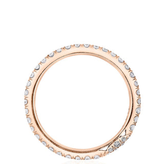 Single Row Pavé Wedding Band