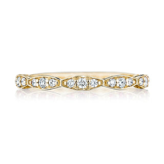 Marquise Design Wedding Band with Diamond
