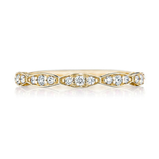 Marquise Design Wedding Band with Diamond