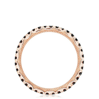 String of Black Diamonds Ring