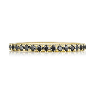 String of Black Diamonds Ring