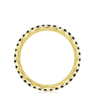 String of Black Diamonds Ring
