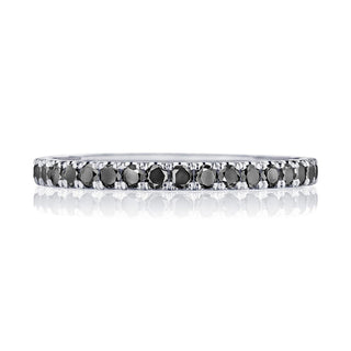 String of Black Diamonds Ring