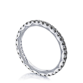 String of Black Diamonds Ring