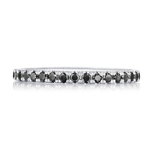 String of Black Diamonds Ring