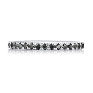 String of Black Diamonds Ring