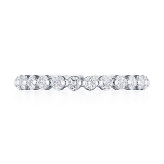 Round Diamond Wedding Band, 2mm in 14kt Yellow Gold