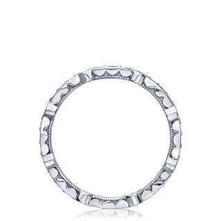 Marquise and Round Design Wedding Band