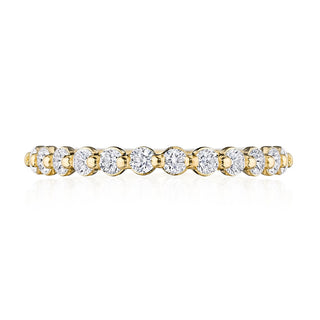 Round Diamond Wedding Band, 2mm
