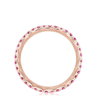 String of Pink Sapphires Ring