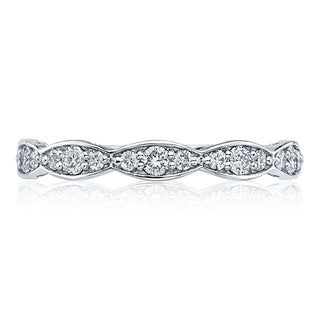 Marquise Design Wedding Band - 2.5mm