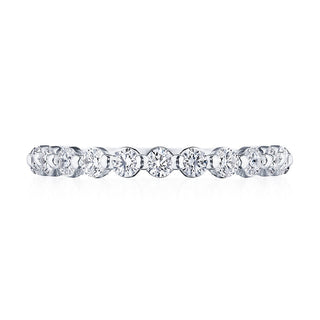 Round Diamond Wedding Band, 2.50mm in 14kt White Gold