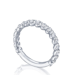 Round Diamond Wedding Band, 2.50mm in 14kt White Gold