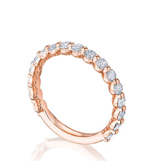 Round Diamond Wedding Band, 2.50mm in 14kt White Gold