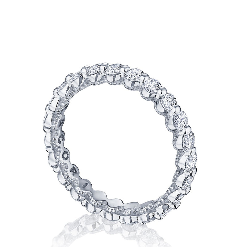 Round Diamond Wedding Band, 2mm