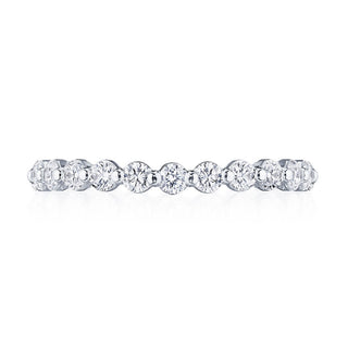Round Diamond Wedding Band, 2.50mm in 14kt White Gold