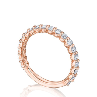 Round Diamond Wedding Band, 2mm in 14kt Yellow Gold