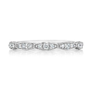 Marquise Design Wedding Band with Diamond