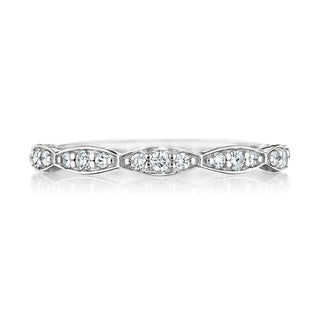 Marquise Design Wedding Band with Diamond