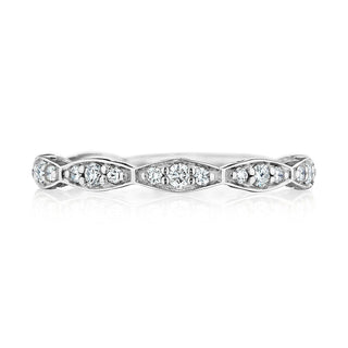 Marquise Design Wedding Band with Diamond
