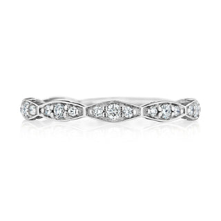 Marquise Design Wedding Band with Diamond