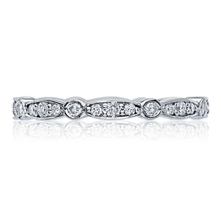 Marquise and Round Design Wedding Band