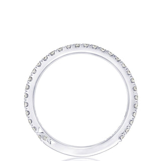 French Pavé Diamond Wedding Band - 2mm