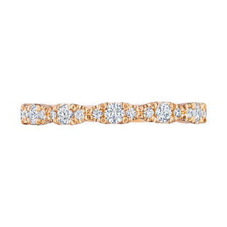 Marquise Shape Design Detail Wedding Band