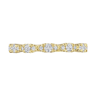 Marquise Shape Design Detail Wedding Band
