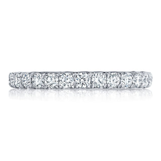French Pavé Diamond Wedding Band - 2.5mm