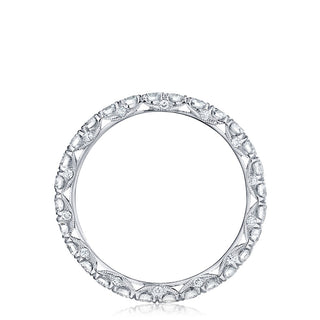 French Pavé Diamond Wedding Band - 2.5mm