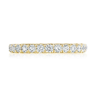 French Pavé Diamond Wedding Band - 2.5mm