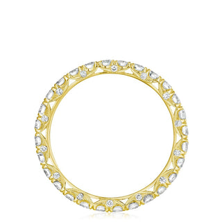 French Pavé Diamond Wedding Band - 2.5mm